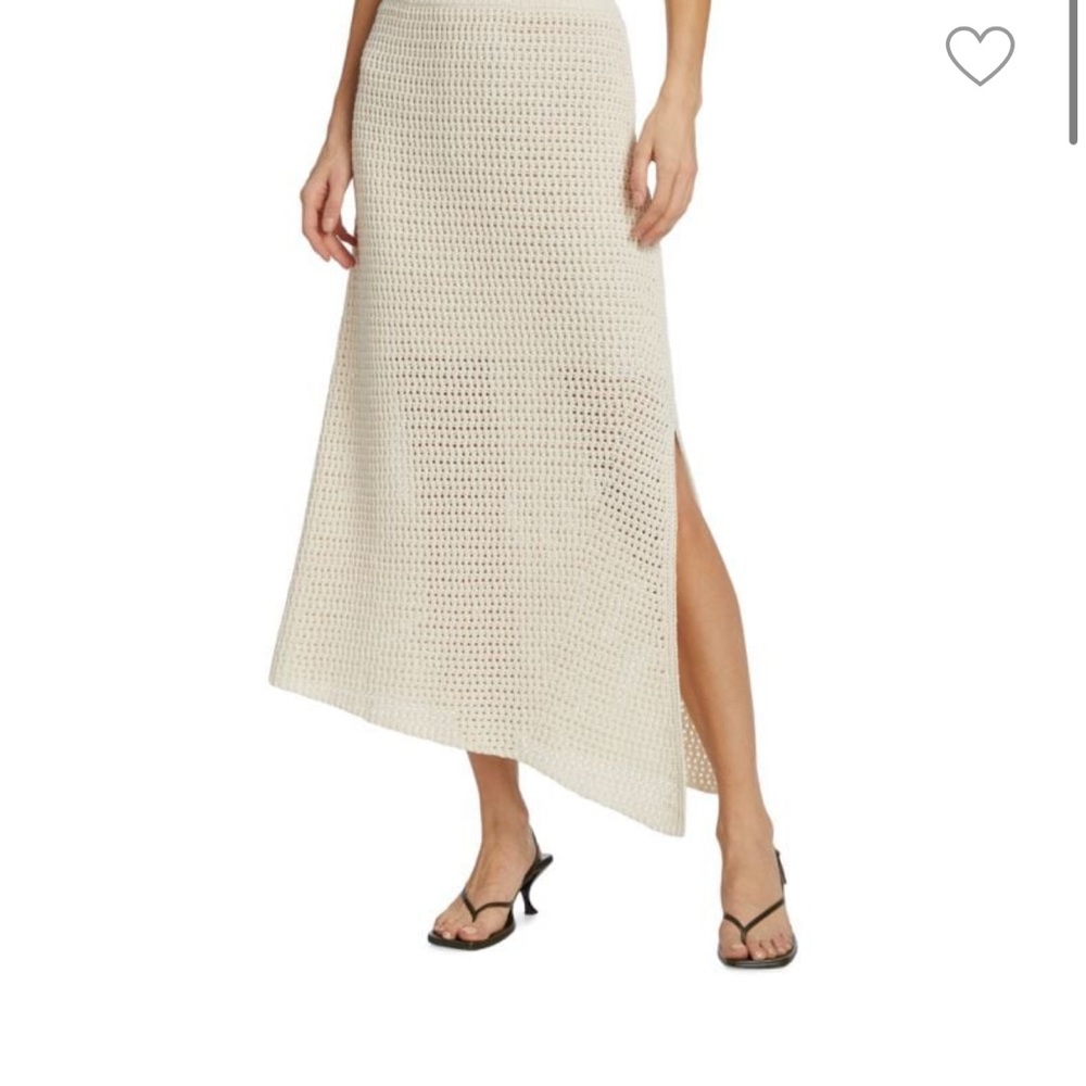 ALC Caleb crochet skirt in ivory